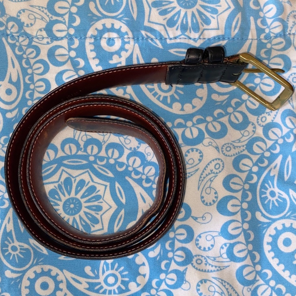 Men’s COACH Black Leather Belt Sz 38